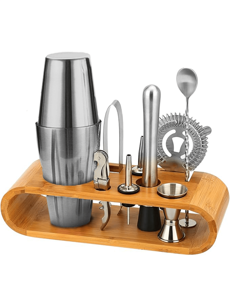 Vosco 10 Parça Avantajlı Kokteyl Set Boston Shaker (750Ml)
