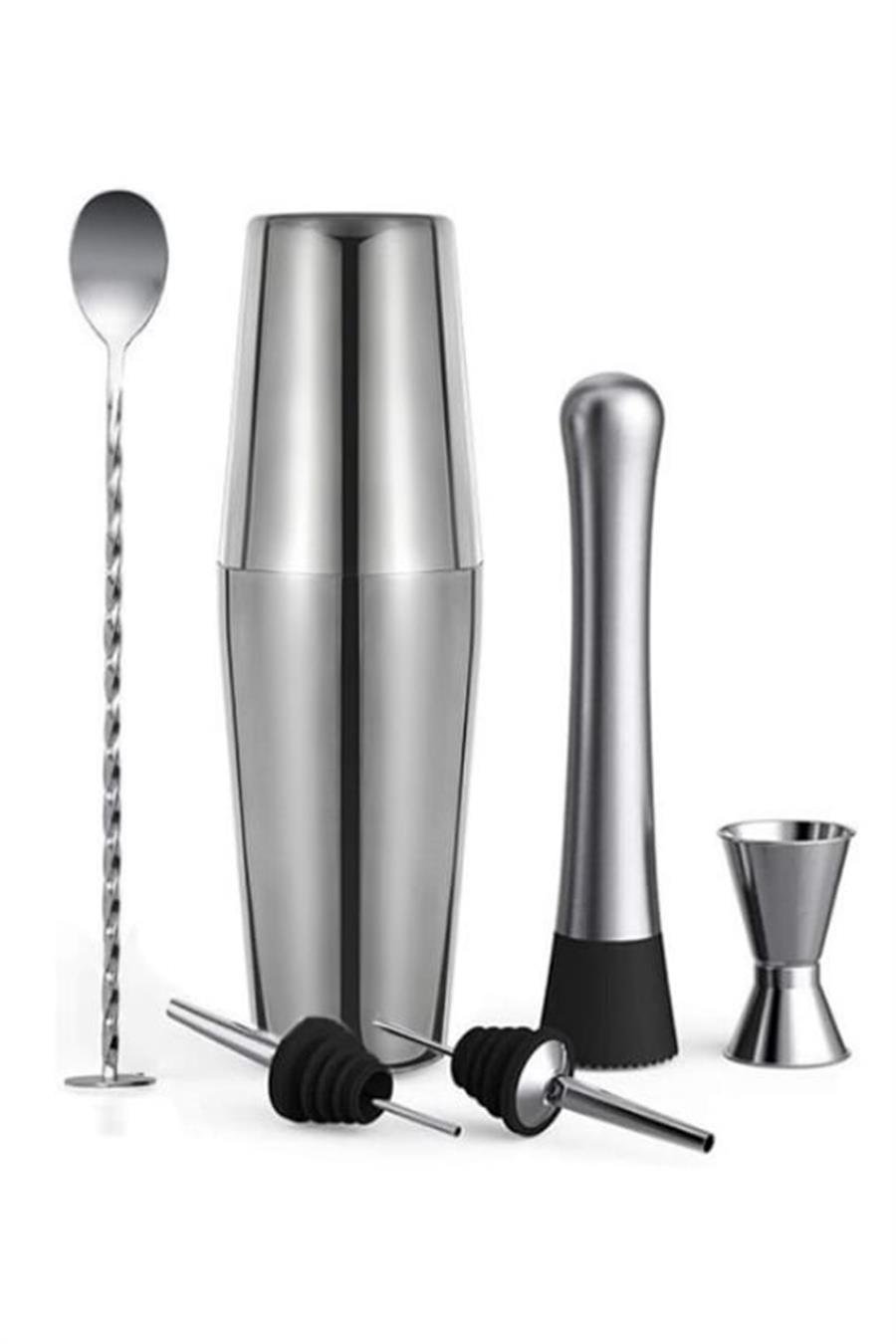 Vosco 6 Parça Avantajlı Kokteyl Set Boston Shaker (750Ml)