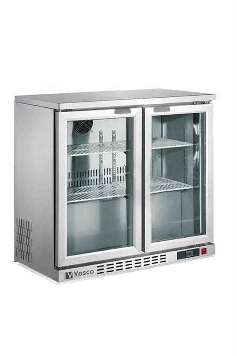 Vosco Bar Altı Şişe Soğutucusu İki Kapak (Gri)