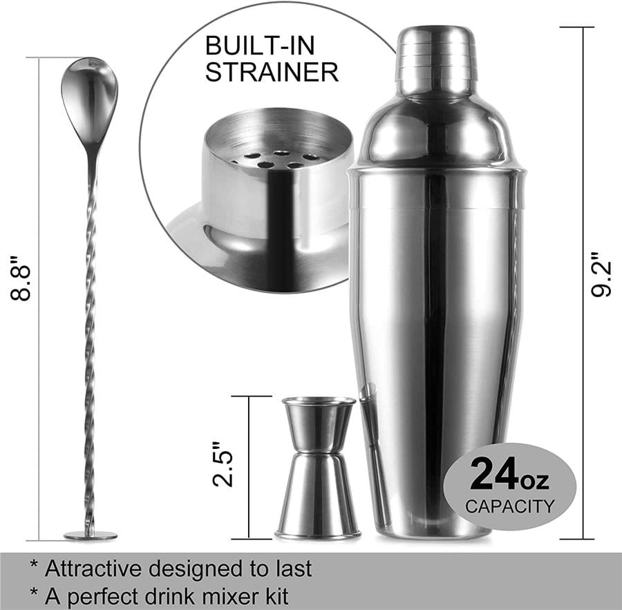 Vosco Kokteyl Shaker Seti 3 Parça