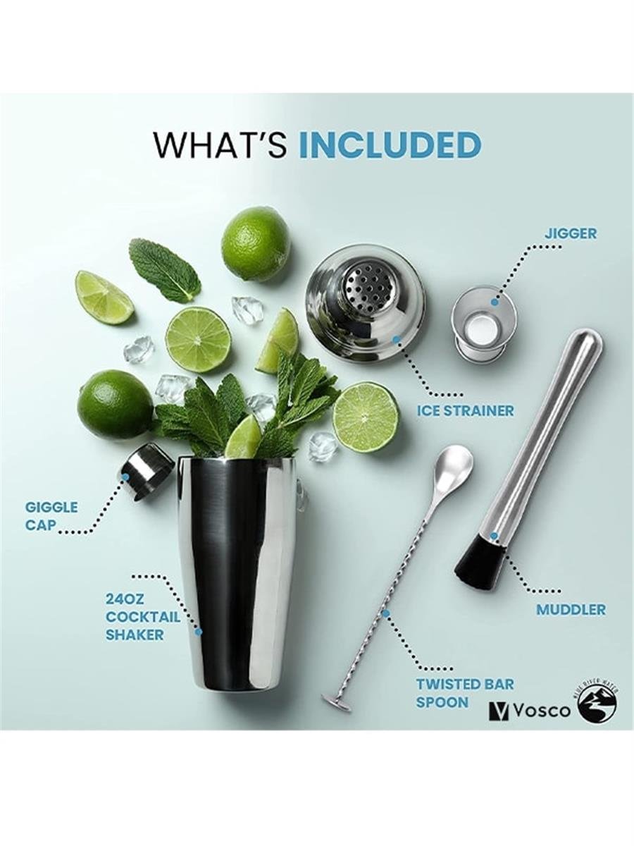 Vosco Kokteyl Shaker Seti 6 Parça