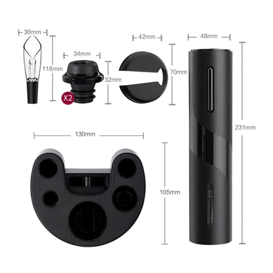 Vosco Tırbüşon Otomatik Şarap Açacağı 6 Parça Set