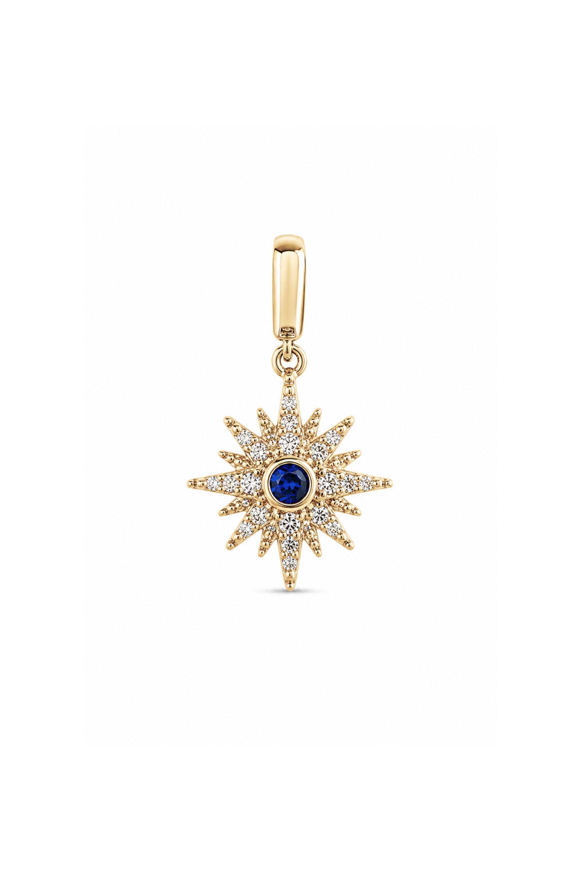 Laciandrt Stone Mith Kutup Yıldızı Kilitli Charm Pendant