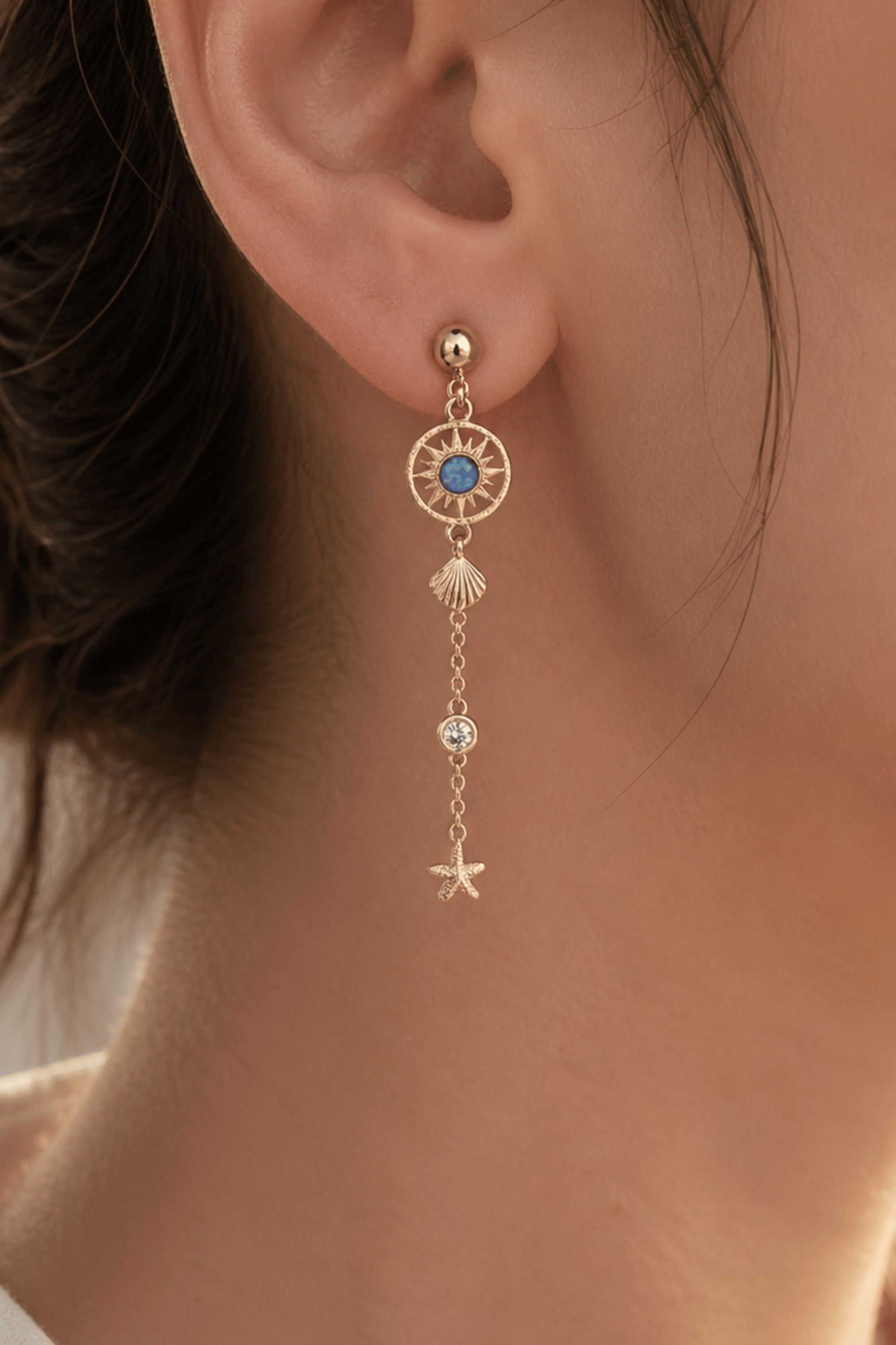 Lunara BL Opal Sallantılı Küpe