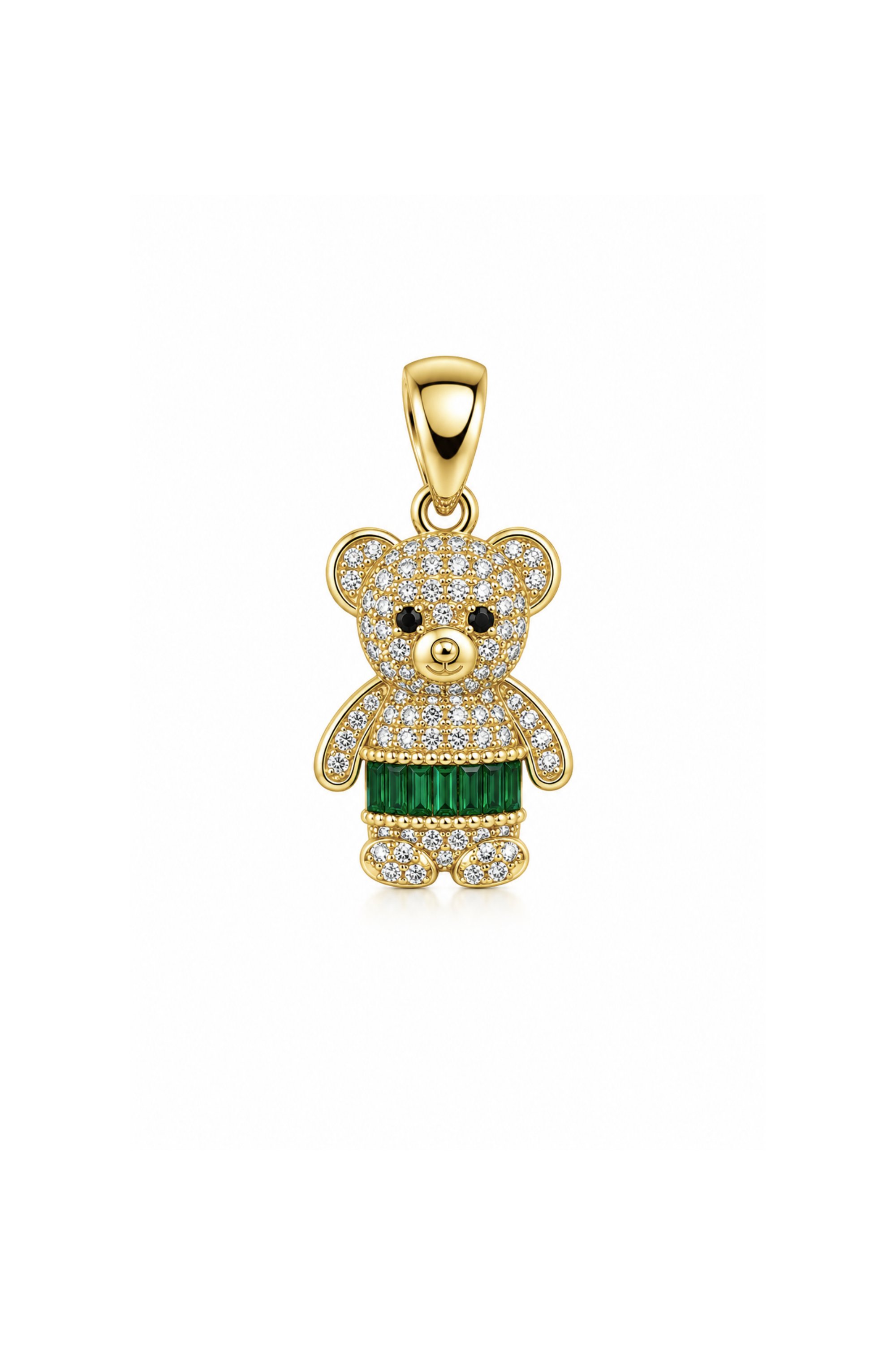 Mini Bear Green Pendant