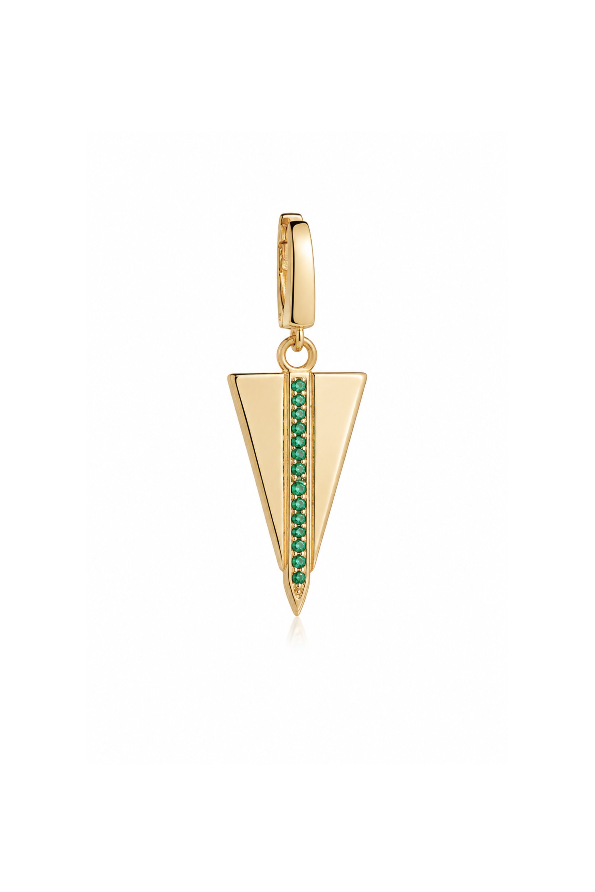 Yeşil Stone Rectan Hype Charm Pendant