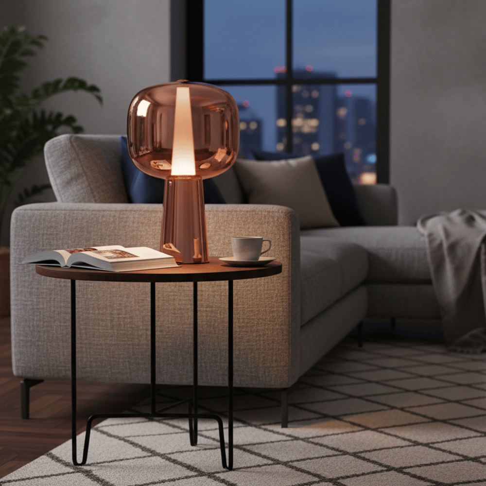 3437-Ml-32 Shine Masa Lambası Rose Gold 