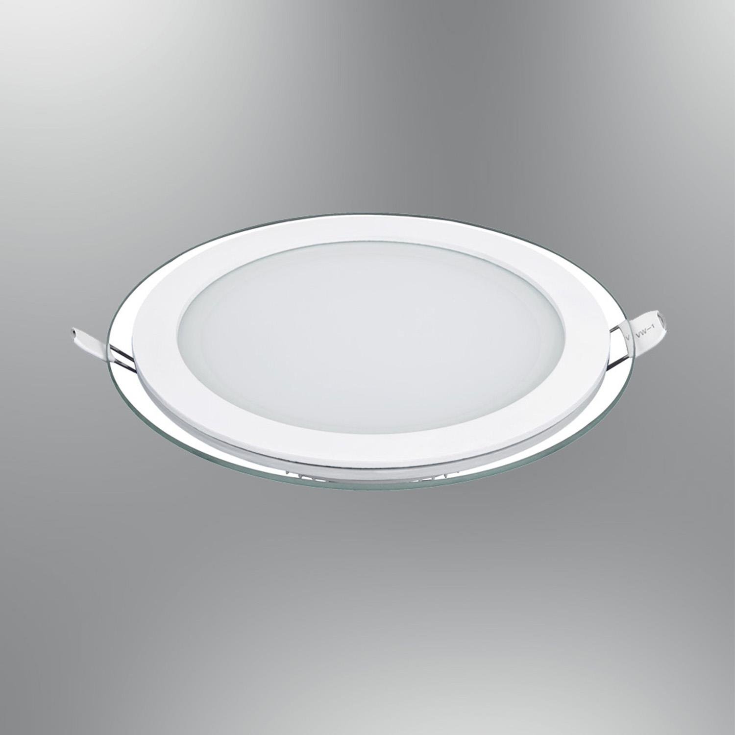 LED Panel Camlı Yuvarlak