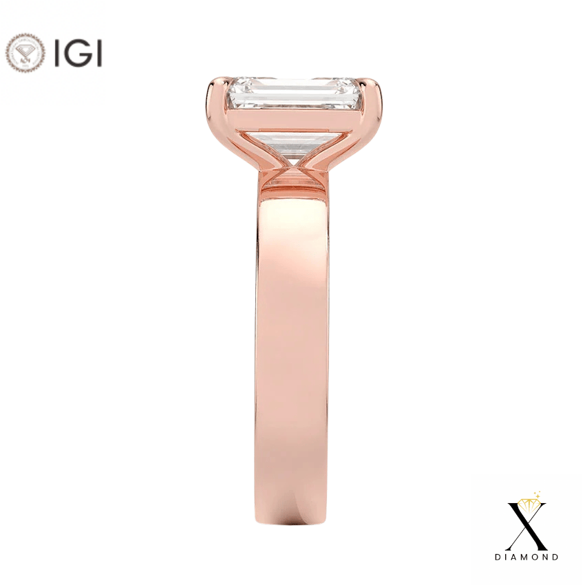 2.00 karat F Vvs2 Baget Tektaş pırlanta yüzükXDiamondYüzükler