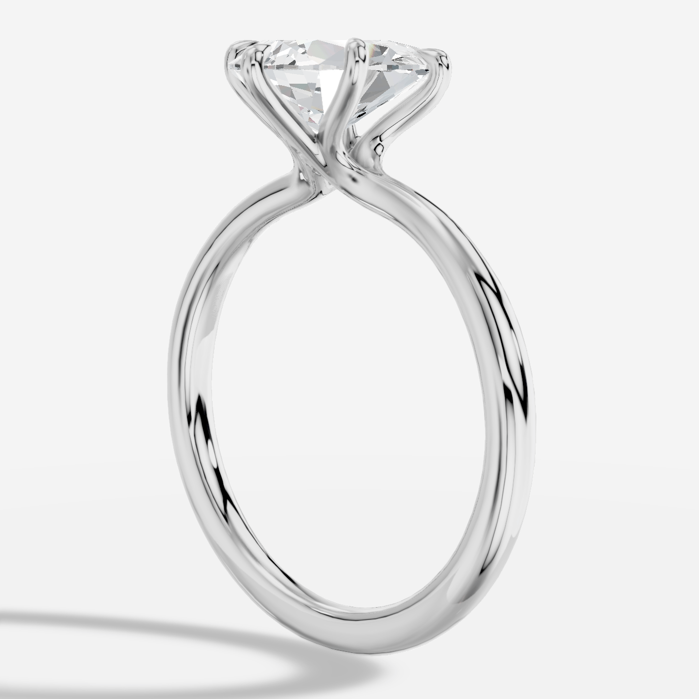 Cybele Damla Yuvarlak Kesim Laboratuvar Pırlanta Yüzük | X Diamond