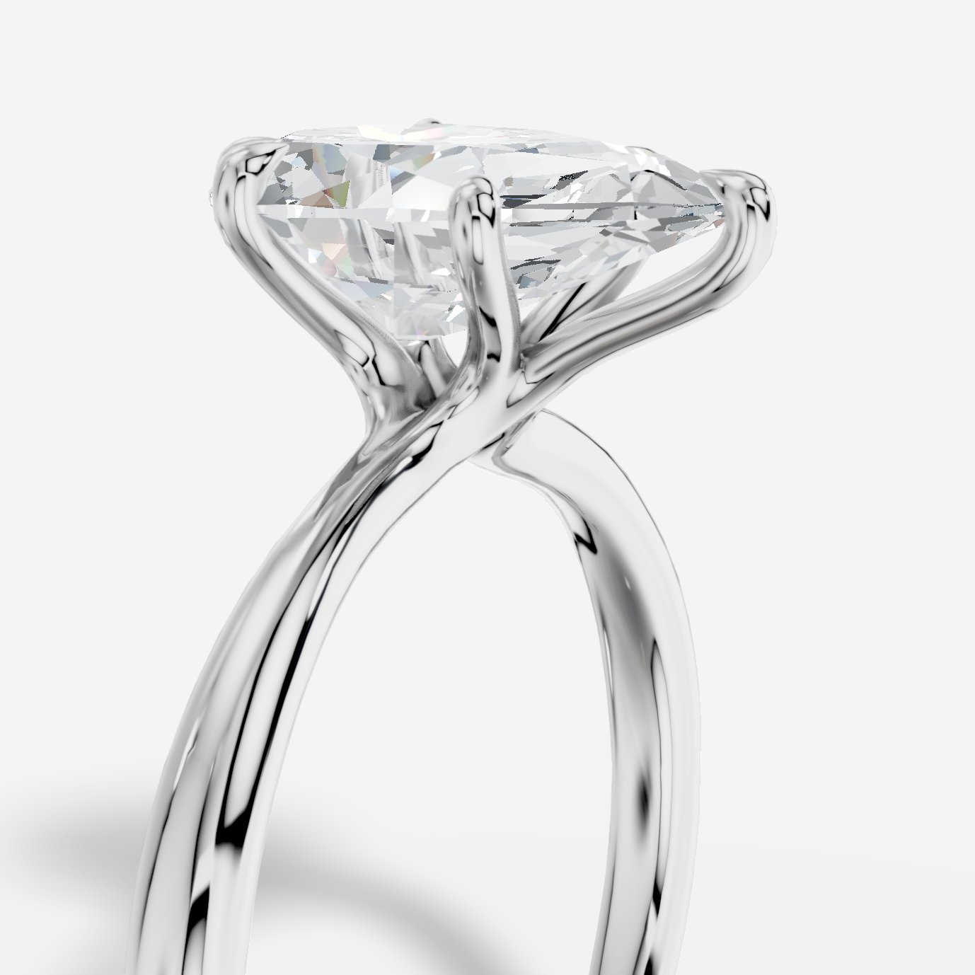 Cybele Damla Yuvarlak Kesim Laboratuvar Pırlanta Yüzük | X Diamond