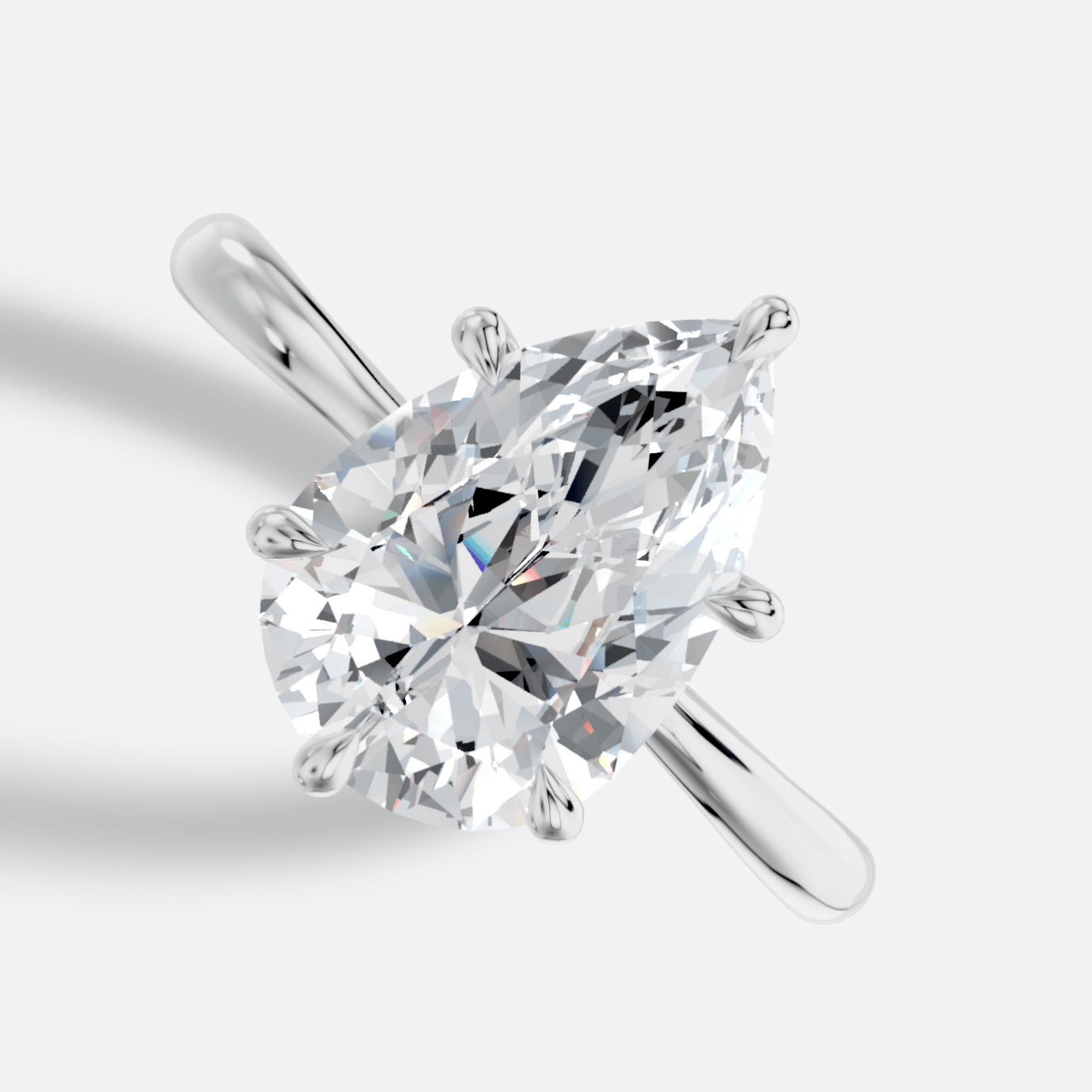 Cybele Damla Yuvarlak Kesim Laboratuvar Pırlanta Yüzük | X Diamond