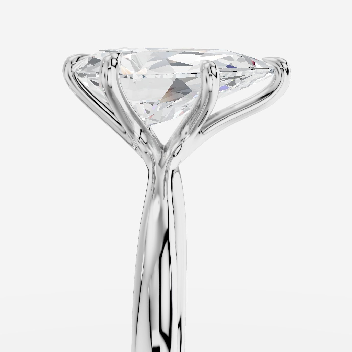 Cybele Damla Yuvarlak Kesim Laboratuvar Pırlanta Yüzük | X Diamond