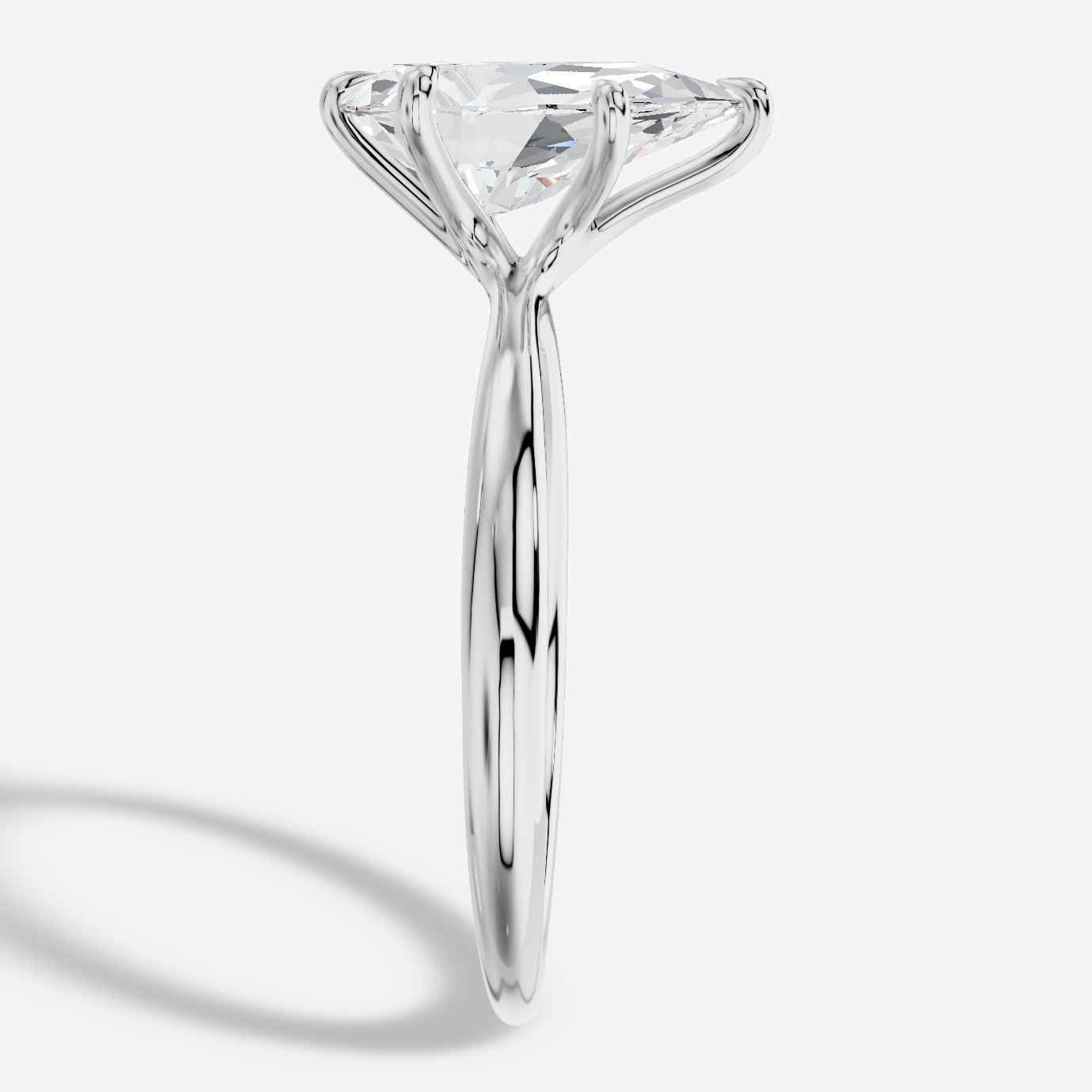 Cybele Damla Yuvarlak Kesim Laboratuvar Pırlanta Yüzük | X Diamond