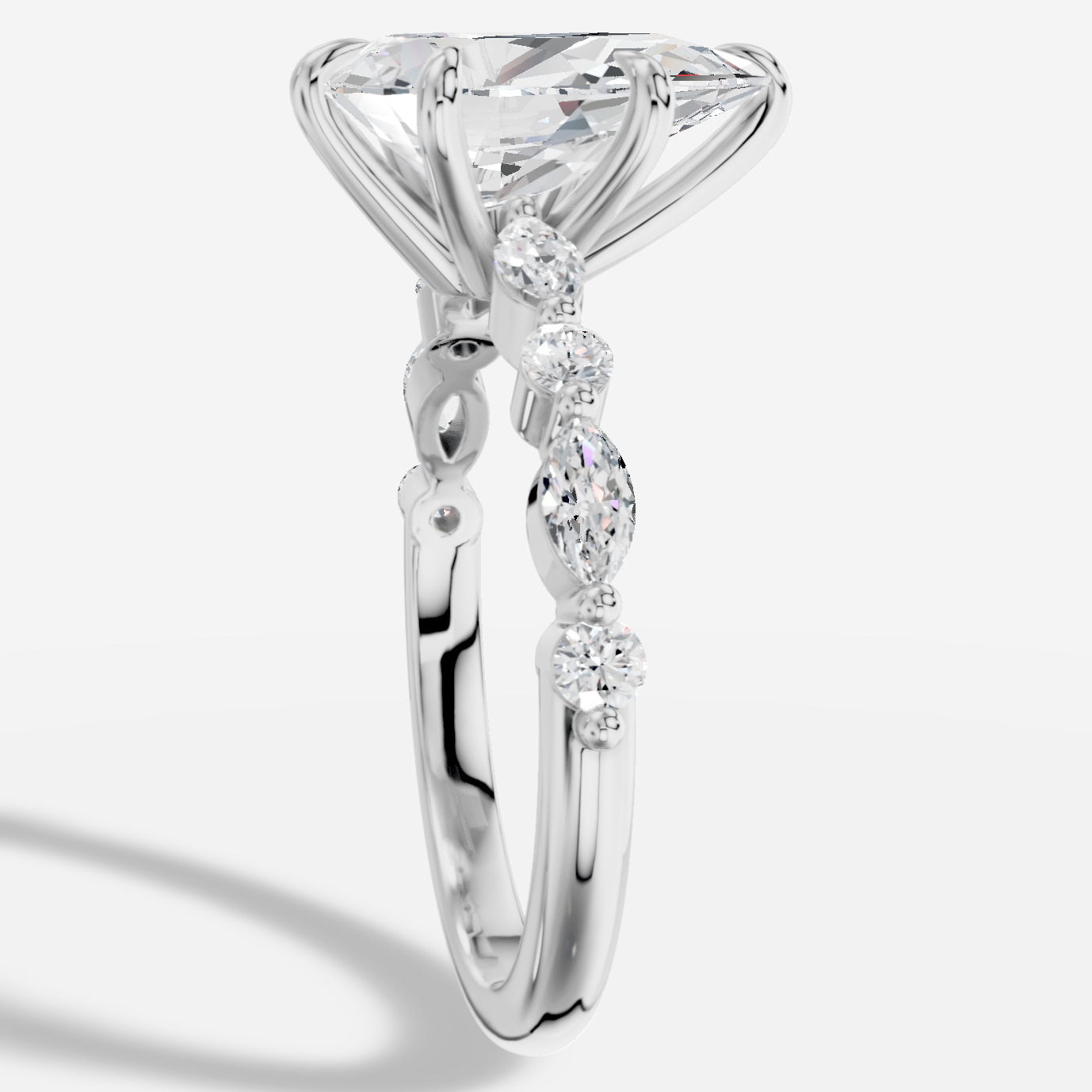 Royelle Damla Kesim Exclusive Laboratuvar Pırlanta Yüzük | X Diamond