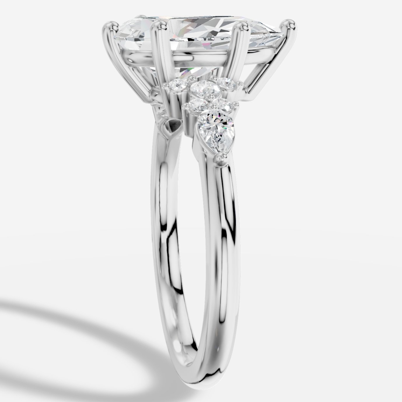 Veloria Damla Kesim Exclusive Laboratuvar Pırlanta Yüzük | X Diamond