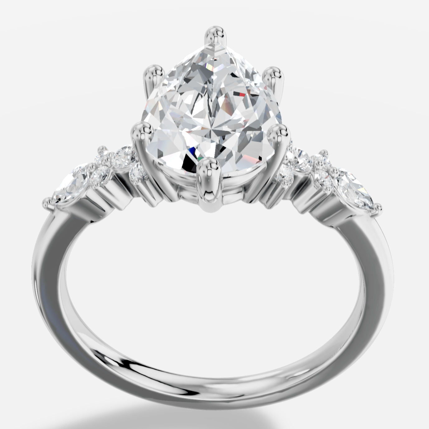 Veloria Damla Kesim Exclusive Laboratuvar Pırlanta Yüzük | X Diamond