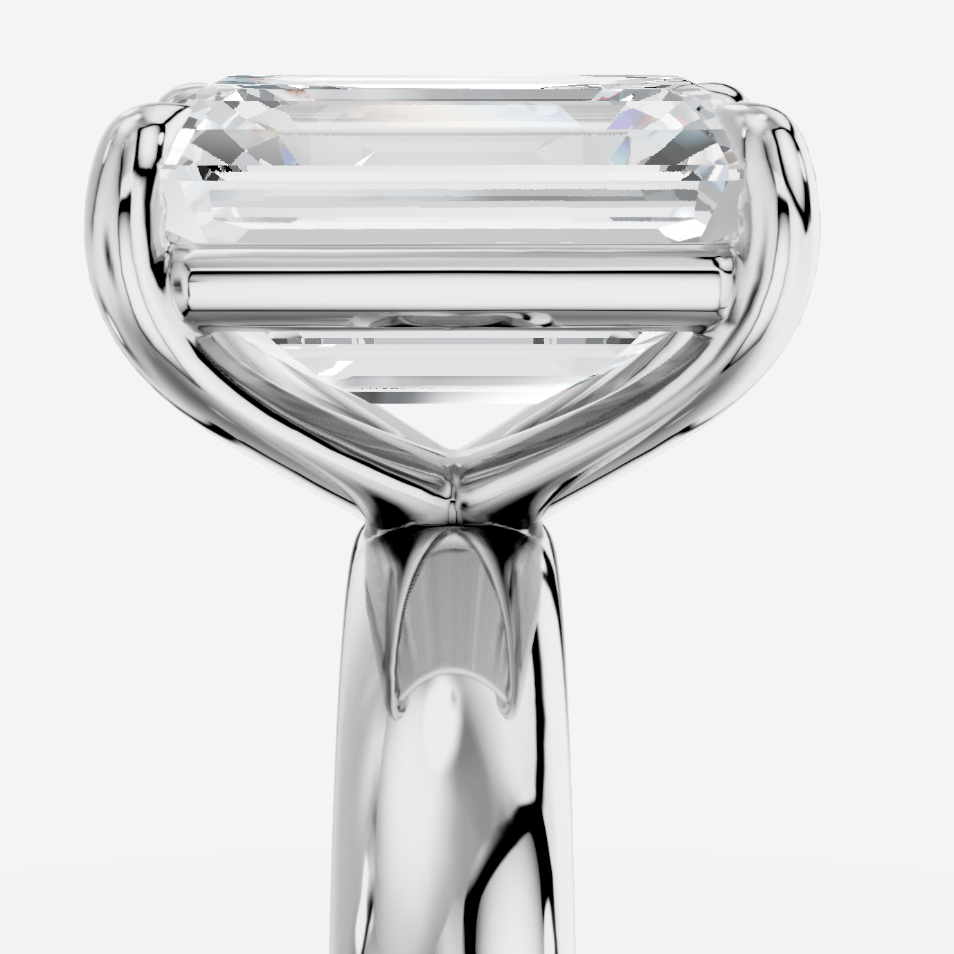 Aveline Emerald Kesim Laboratuvar Pırlanta Yüzük | X Diamond