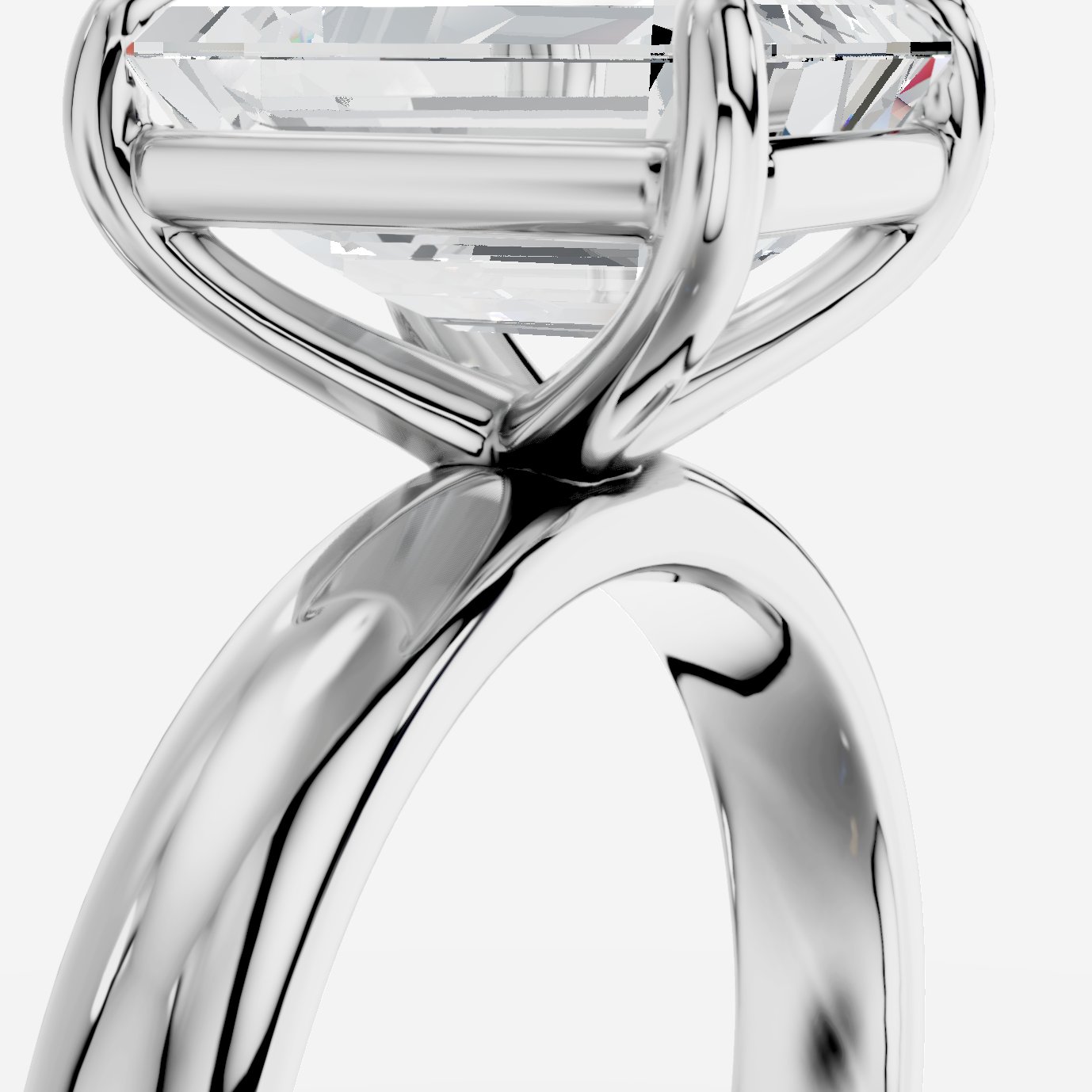 Aveline Emerald Kesim Laboratuvar Pırlanta Yüzük | X Diamond