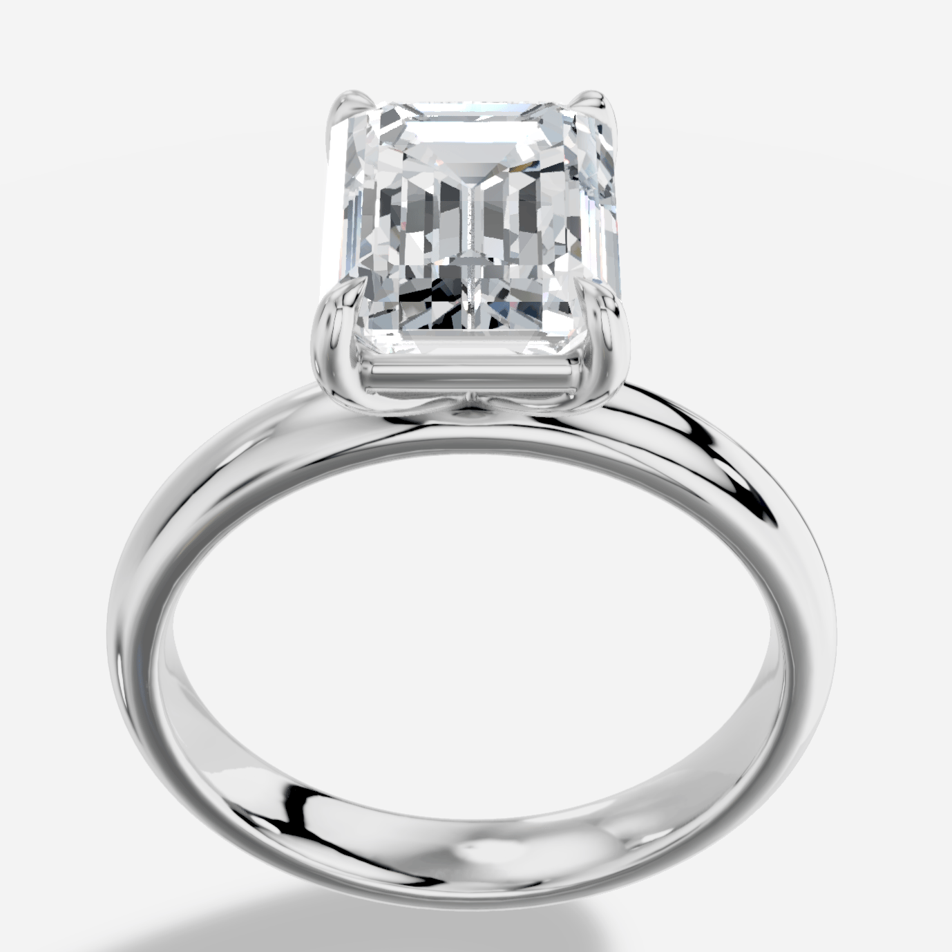 Aveline Emerald Kesim Laboratuvar Pırlanta Yüzük | X Diamond