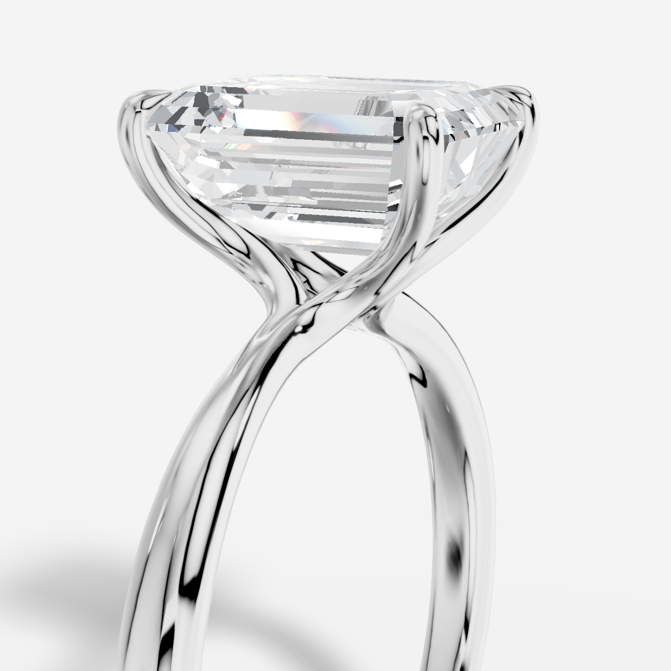 Cybele Emerald Yuvarlak Kesim Laboratuvar Pırlanta Yüzük | X Diamond