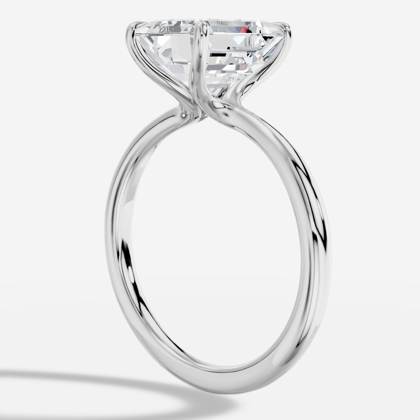 Cybele Emerald Yuvarlak Kesim Laboratuvar Pırlanta Yüzük | X Diamond