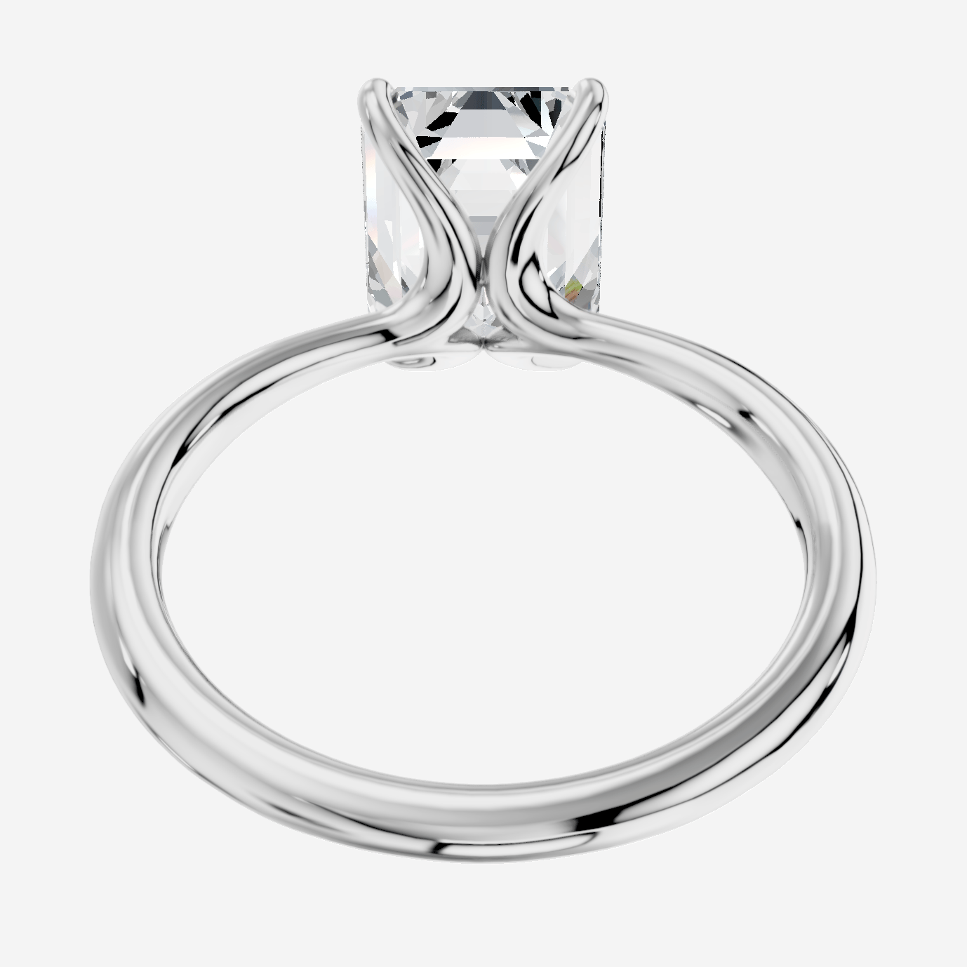 Cybele Emerald Yuvarlak Kesim Laboratuvar Pırlanta Yüzük | X Diamond