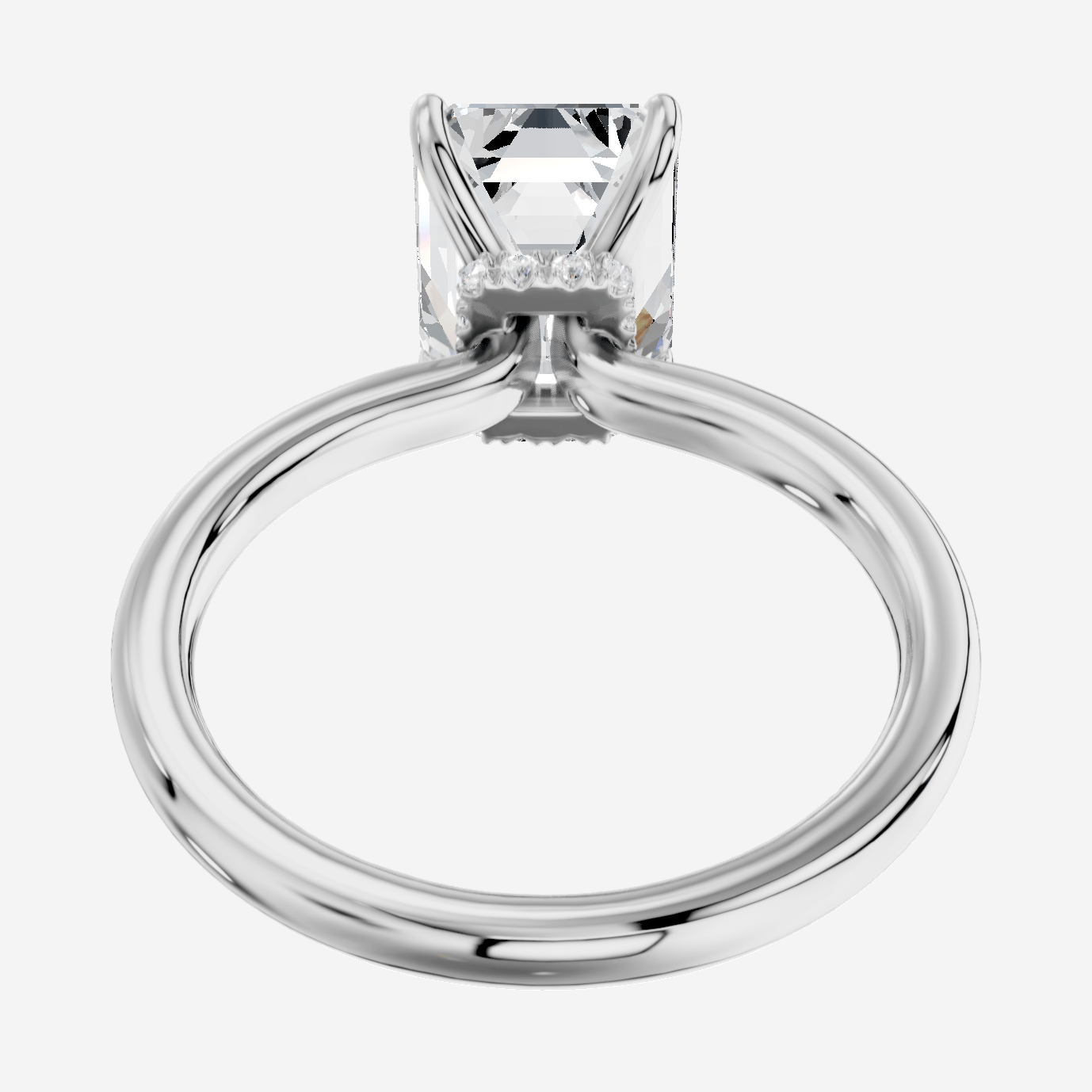 Elysium Emerald Kesim Laboratuvar Pırlanta Yüzük | X Diamond