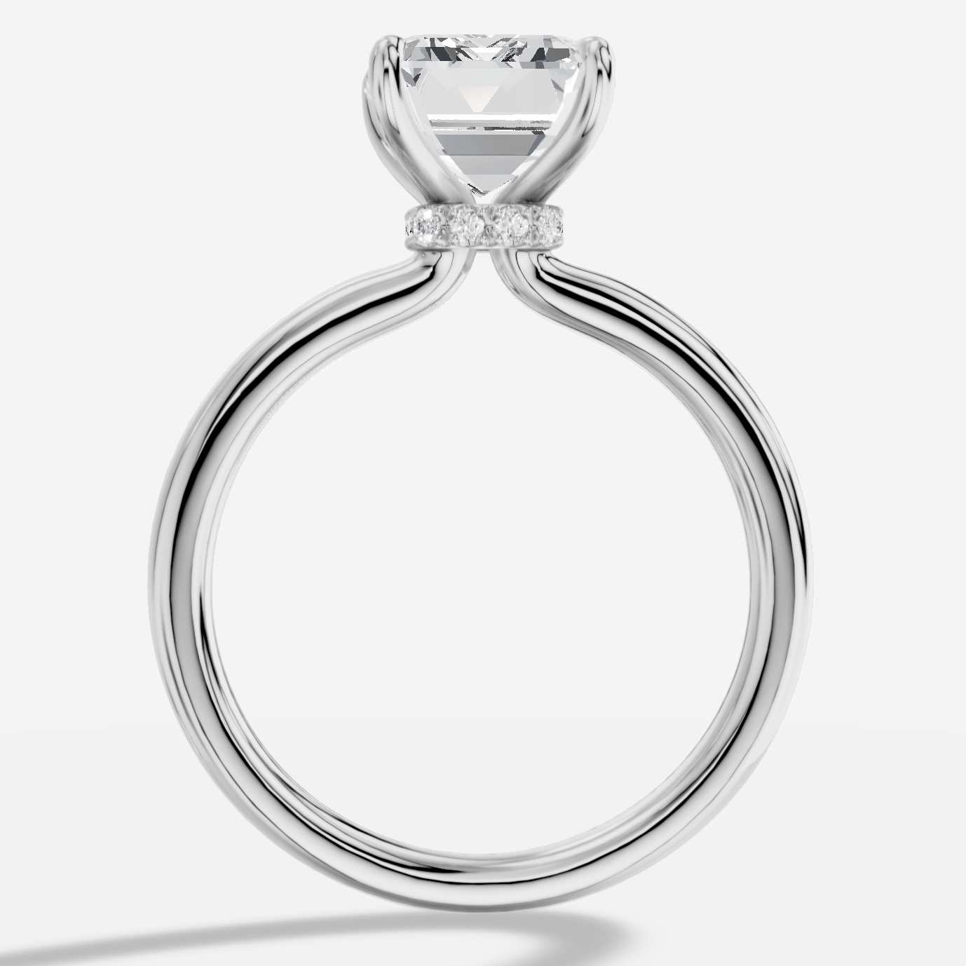 Elysium Emerald Kesim Laboratuvar Pırlanta Yüzük | X Diamond