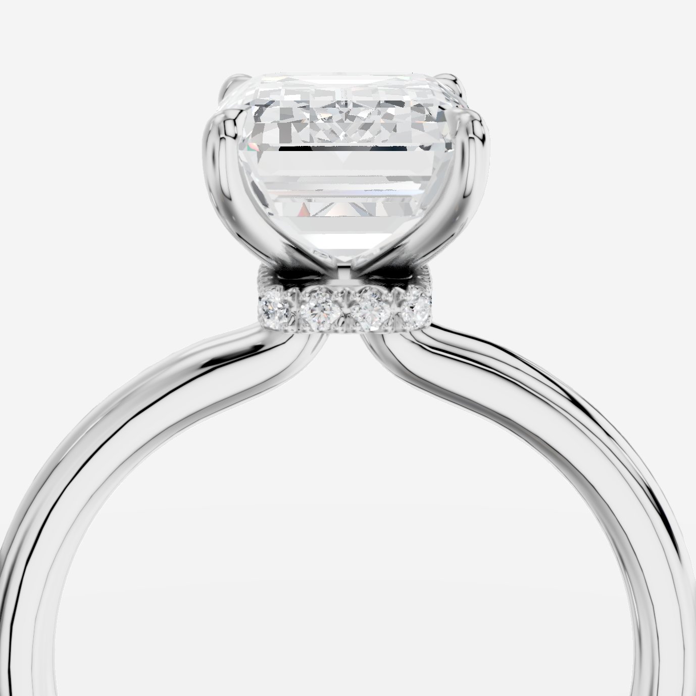 Elysium Emerald Kesim Laboratuvar Pırlanta Yüzük | X Diamond