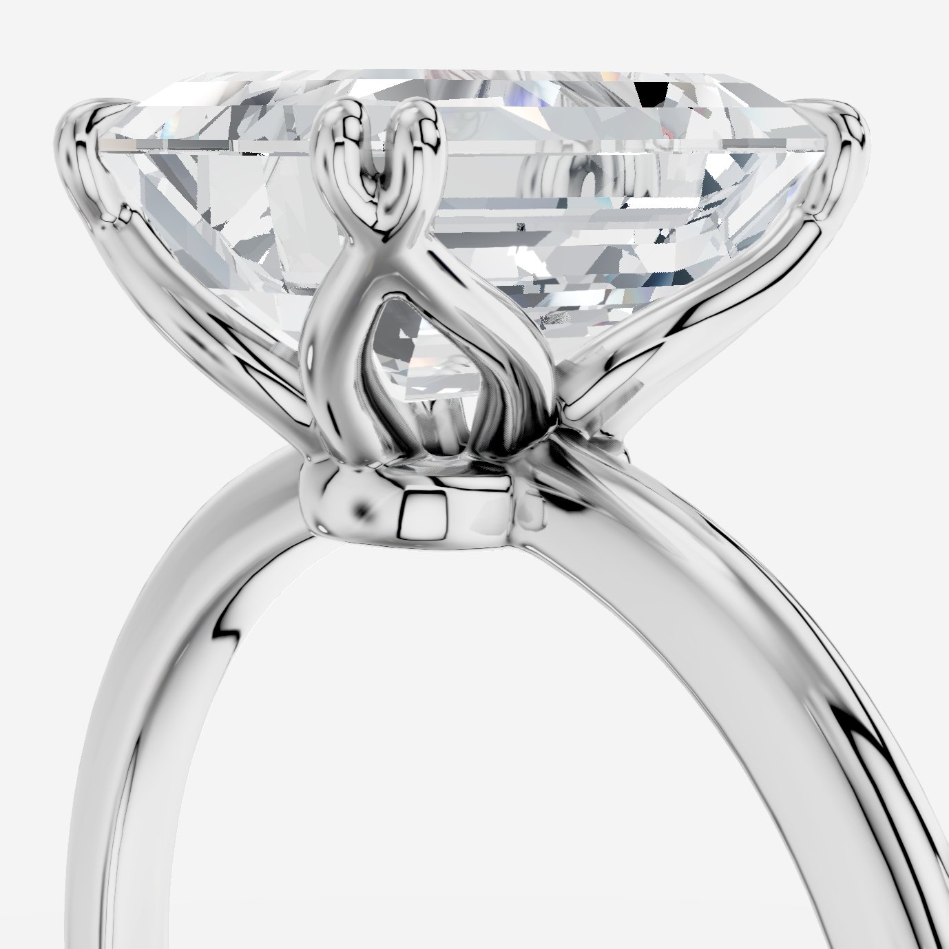 Eulalia Emerald Kesim Laboratuvar Pırlanta Yüzük | X Diamond