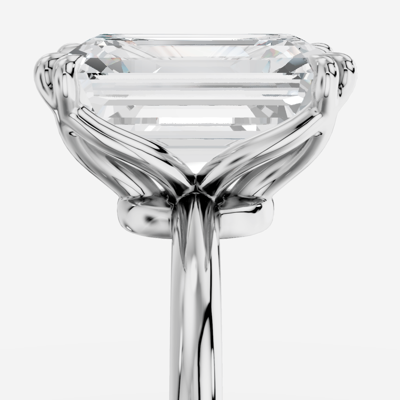 Eulalia Emerald Kesim Laboratuvar Pırlanta Yüzük | X Diamond