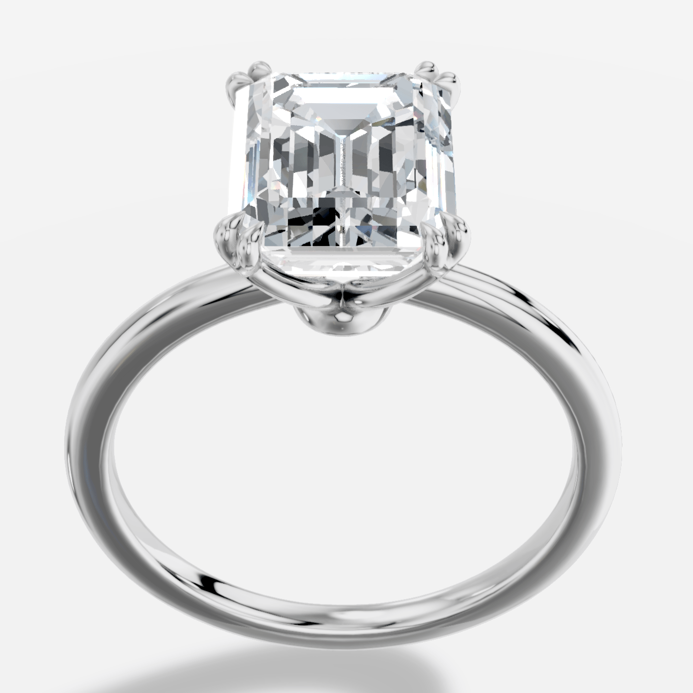 Eulalia Emerald Kesim Laboratuvar Pırlanta Yüzük | X Diamond