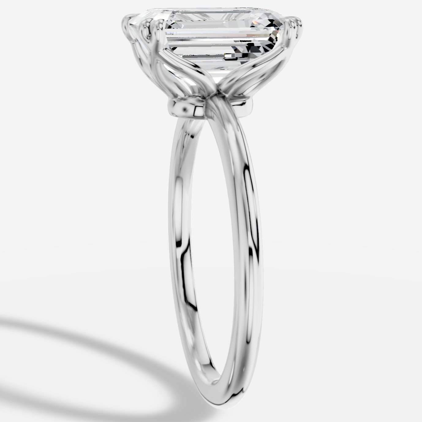 Eulalia Emerald Kesim Laboratuvar Pırlanta Yüzük | X Diamond
