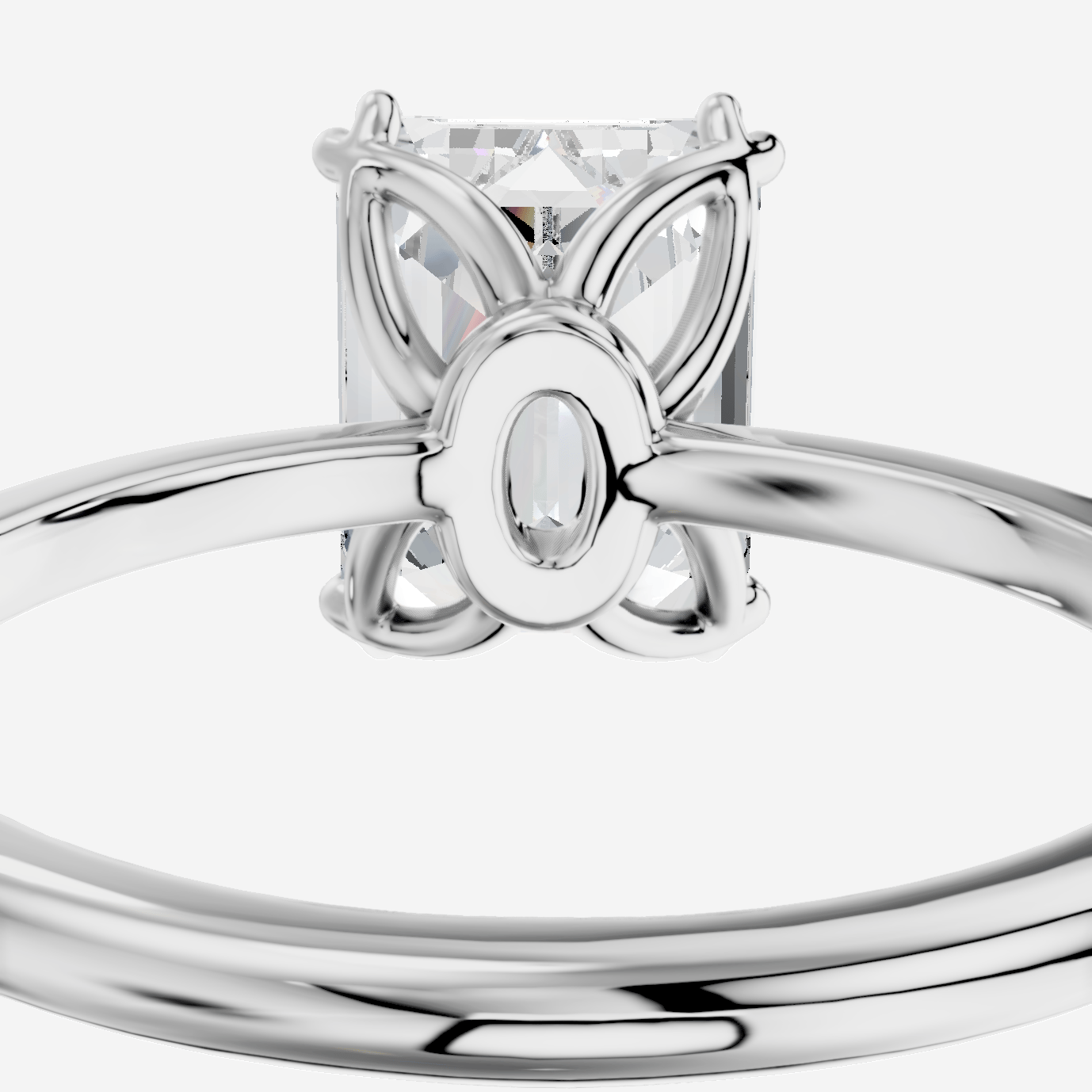 Eulalia Emerald Kesim Laboratuvar Pırlanta Yüzük | X Diamond