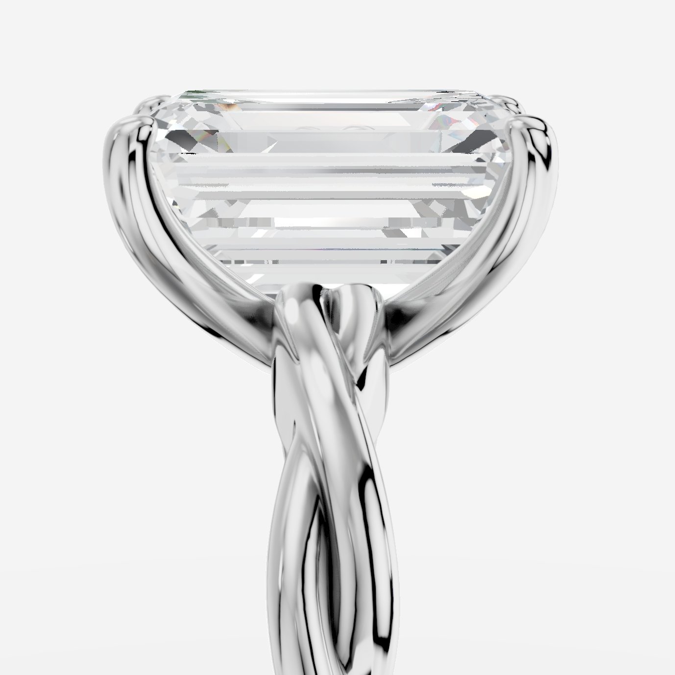 Hespera Emerald Kesim Laboratuvar Pırlanta Yüzük | X Diamond