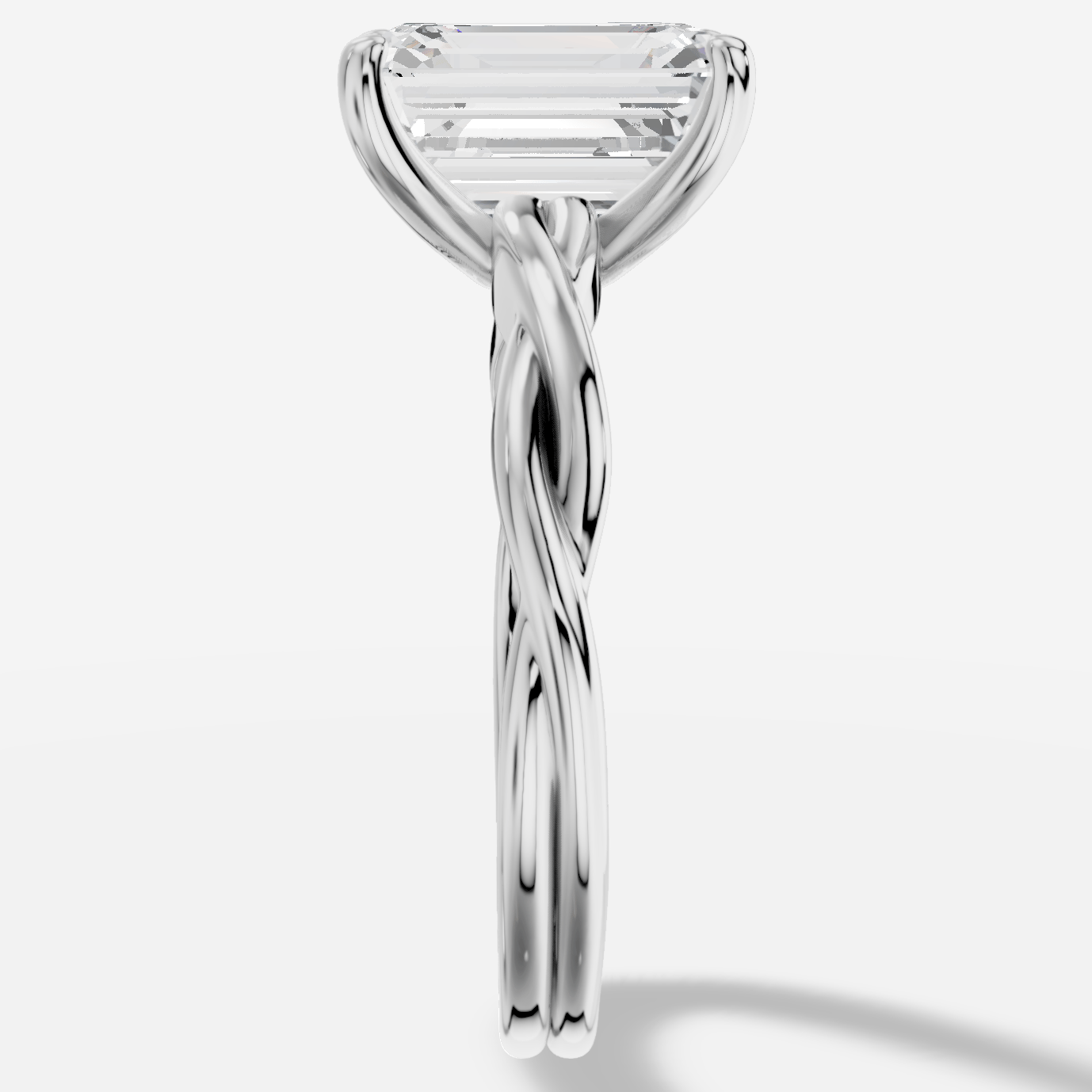 Hespera Emerald Kesim Laboratuvar Pırlanta Yüzük | X Diamond