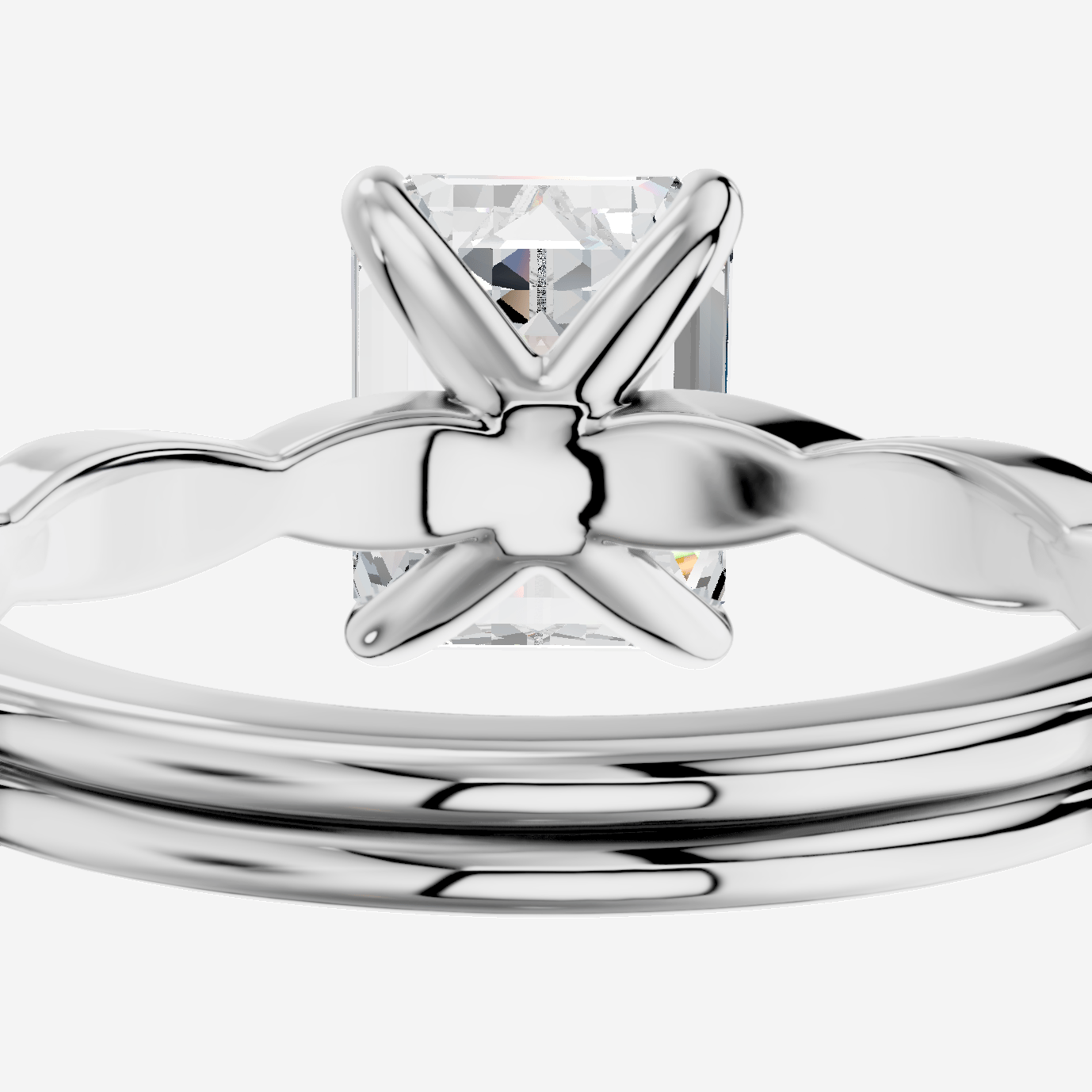 Hespera Emerald Kesim Laboratuvar Pırlanta Yüzük | X Diamond