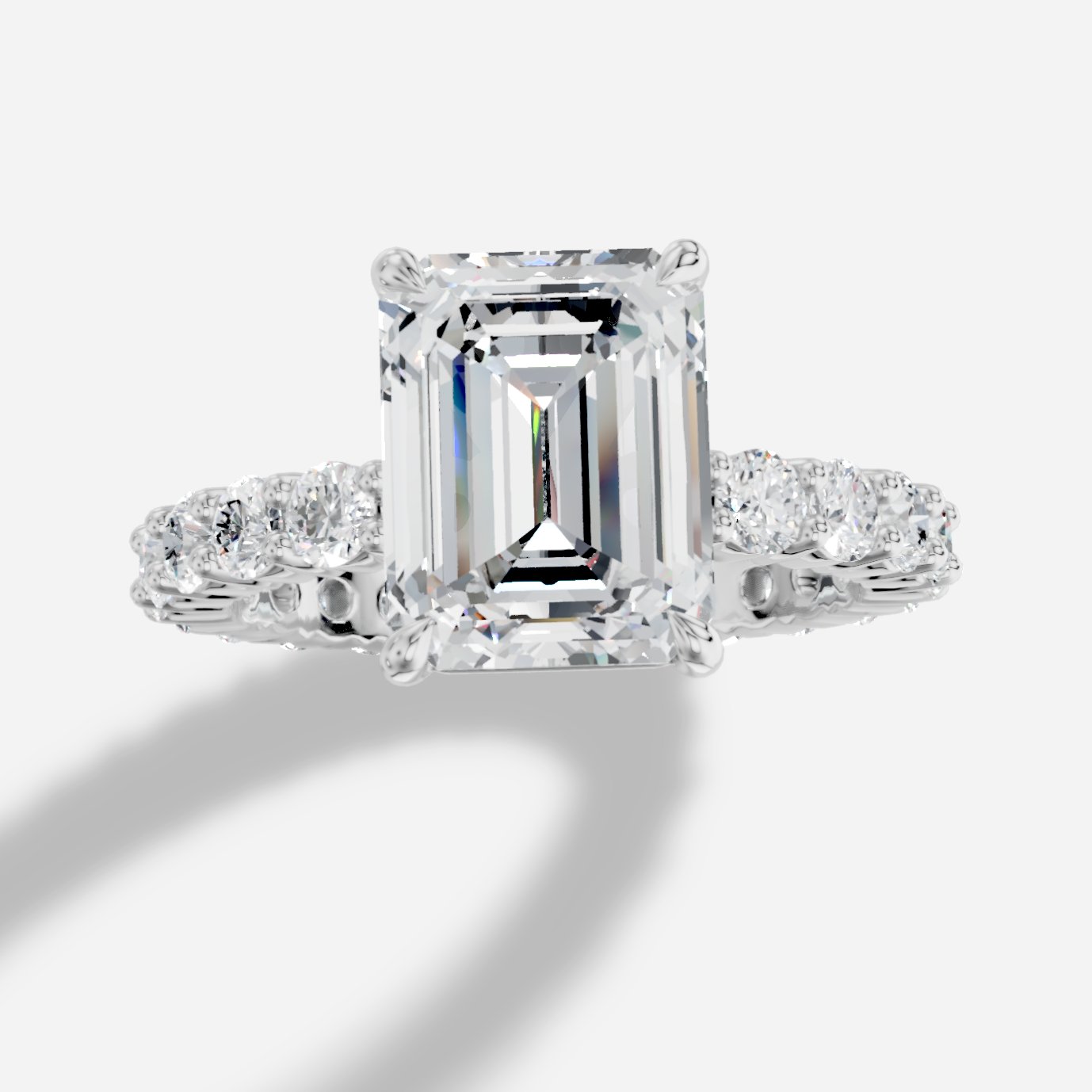 Imperial Emerald Kesim Exclusive Laboratuvar Pırlanta Yüzük | X Diamond