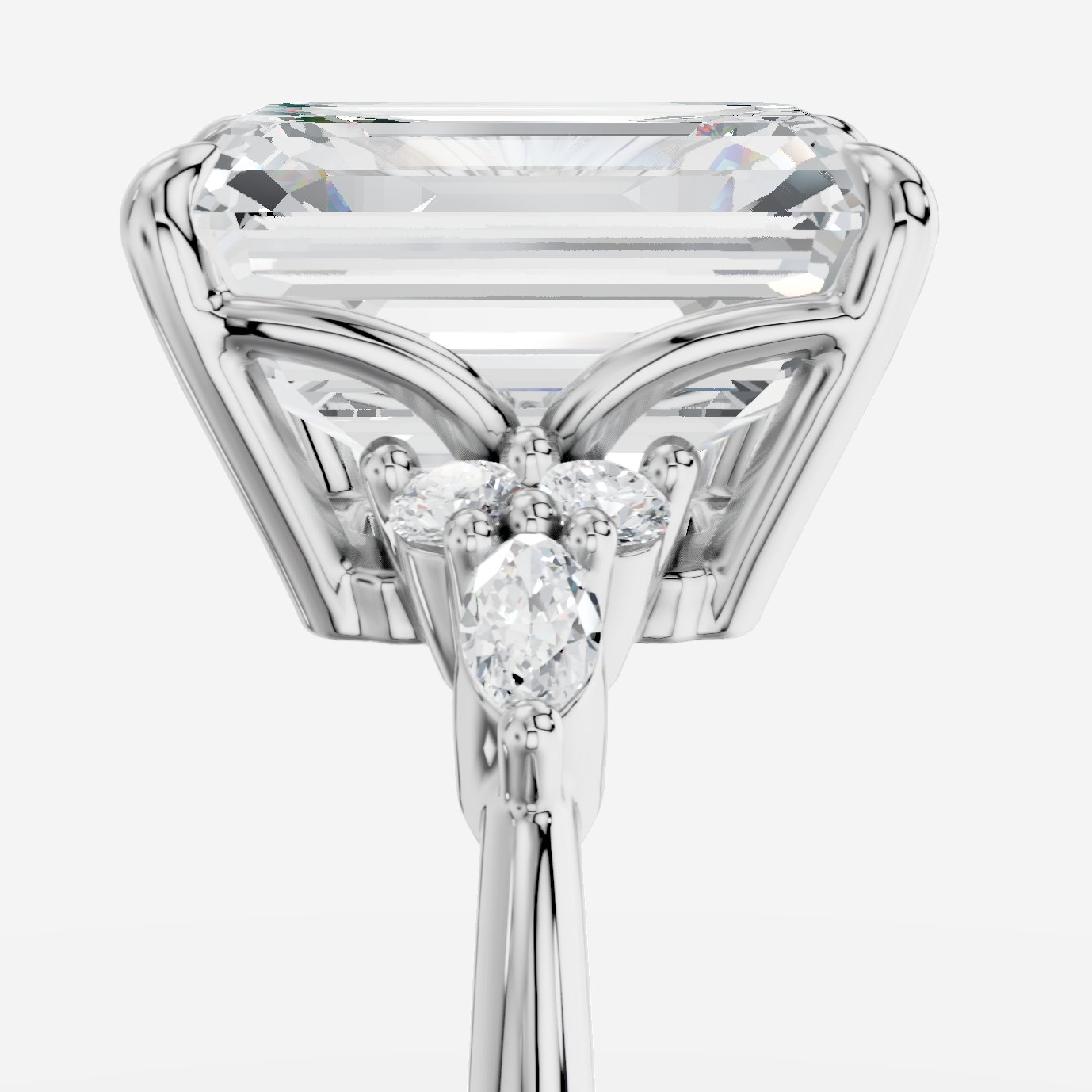 Liora Emerald Kesim Exclusive Laboratuvar Pırlanta Yüzük | X Diamond