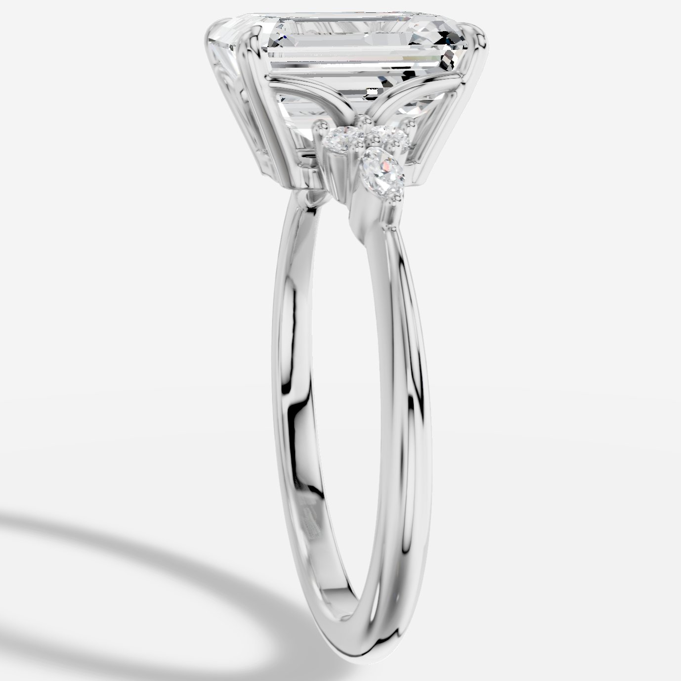 Liora Emerald Kesim Exclusive Laboratuvar Pırlanta Yüzük | X Diamond