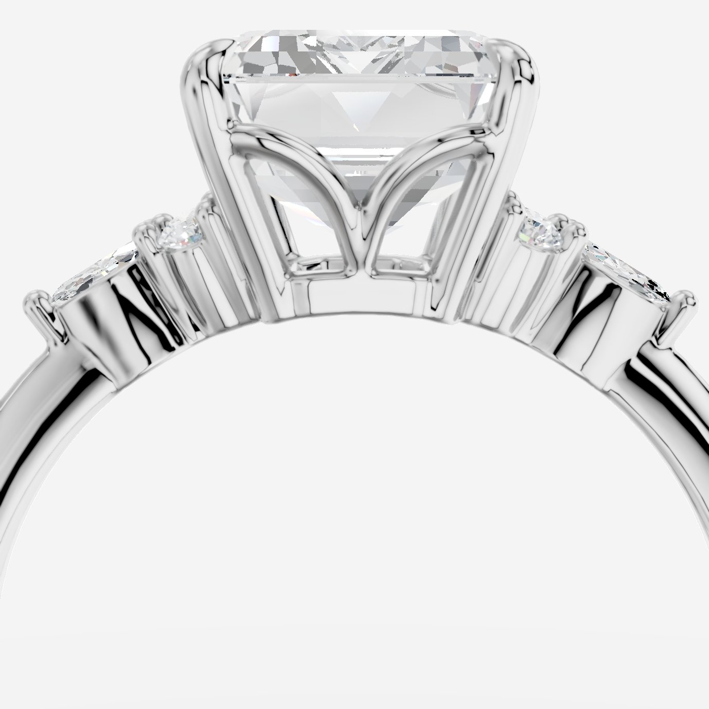 Liora Emerald Kesim Exclusive Laboratuvar Pırlanta Yüzük | X Diamond