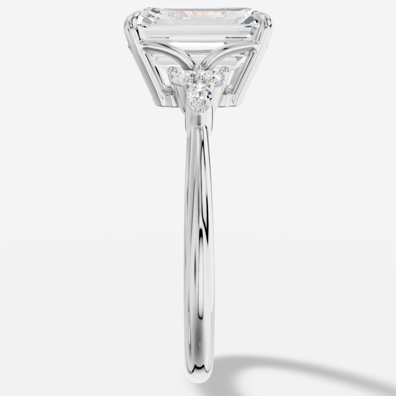 Liora Emerald Kesim Exclusive Laboratuvar Pırlanta Yüzük | X Diamond