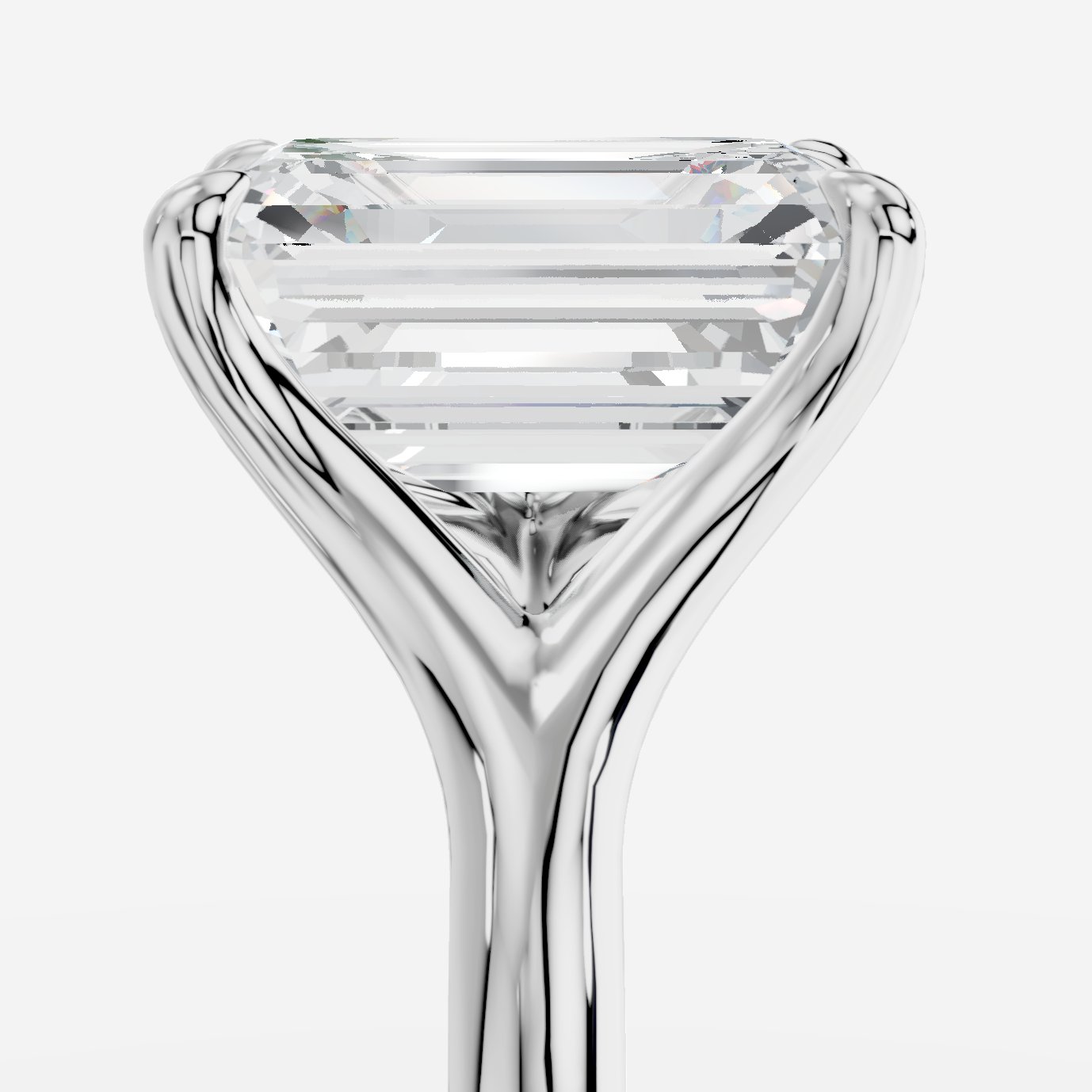 Lyanna Emerald Kesim Laboratuvar Pırlanta Yüzük | X Diamond