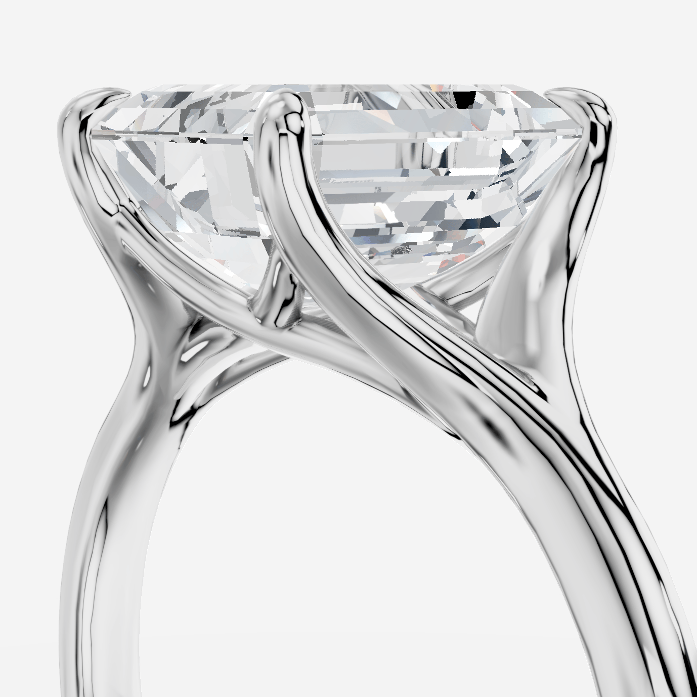 Lyanna Emerald Kesim Laboratuvar Pırlanta Yüzük | X Diamond
