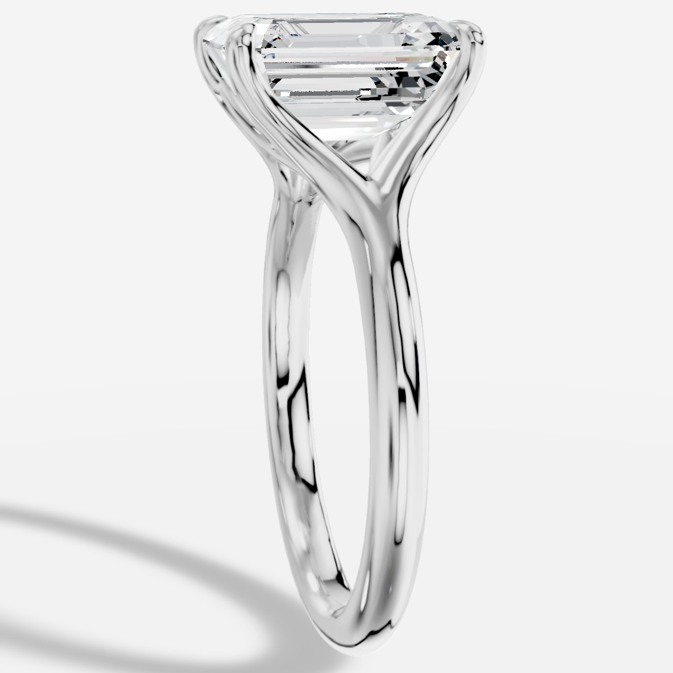 Lyanna Emerald Kesim Laboratuvar Pırlanta Yüzük | X Diamond