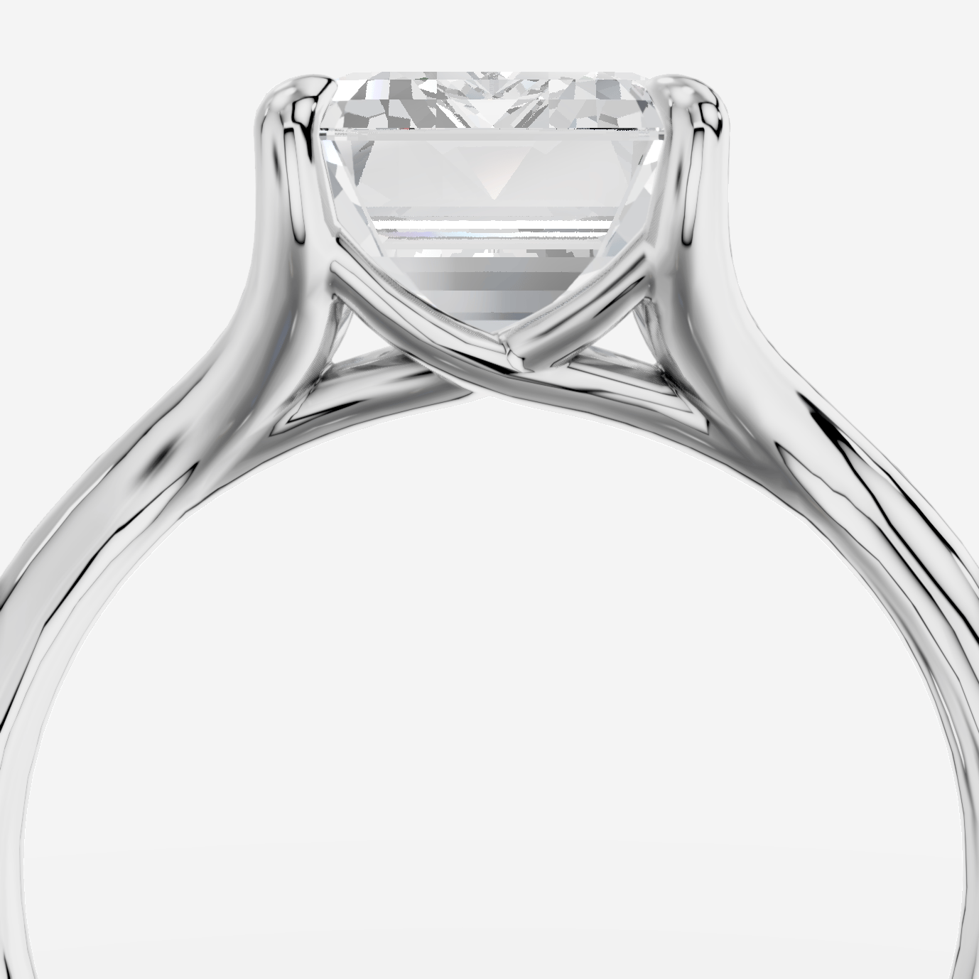 Lyanna Emerald Kesim Laboratuvar Pırlanta Yüzük | X Diamond