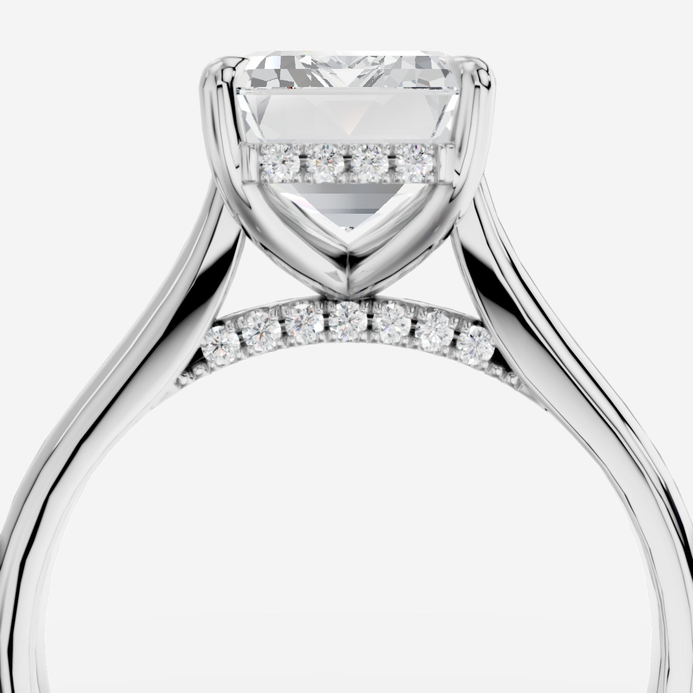 Secret Emerald Kesim Laboratuvar Pırlanta Yüzük | X Diamond