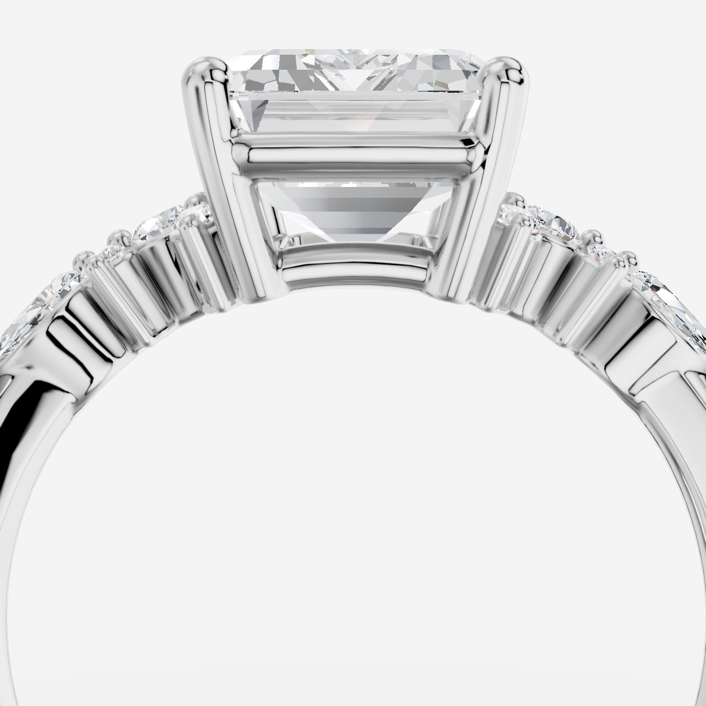 Veloria Emerald Kesim Exclusive Laboratuvar Pırlanta Yüzük | X Diamond