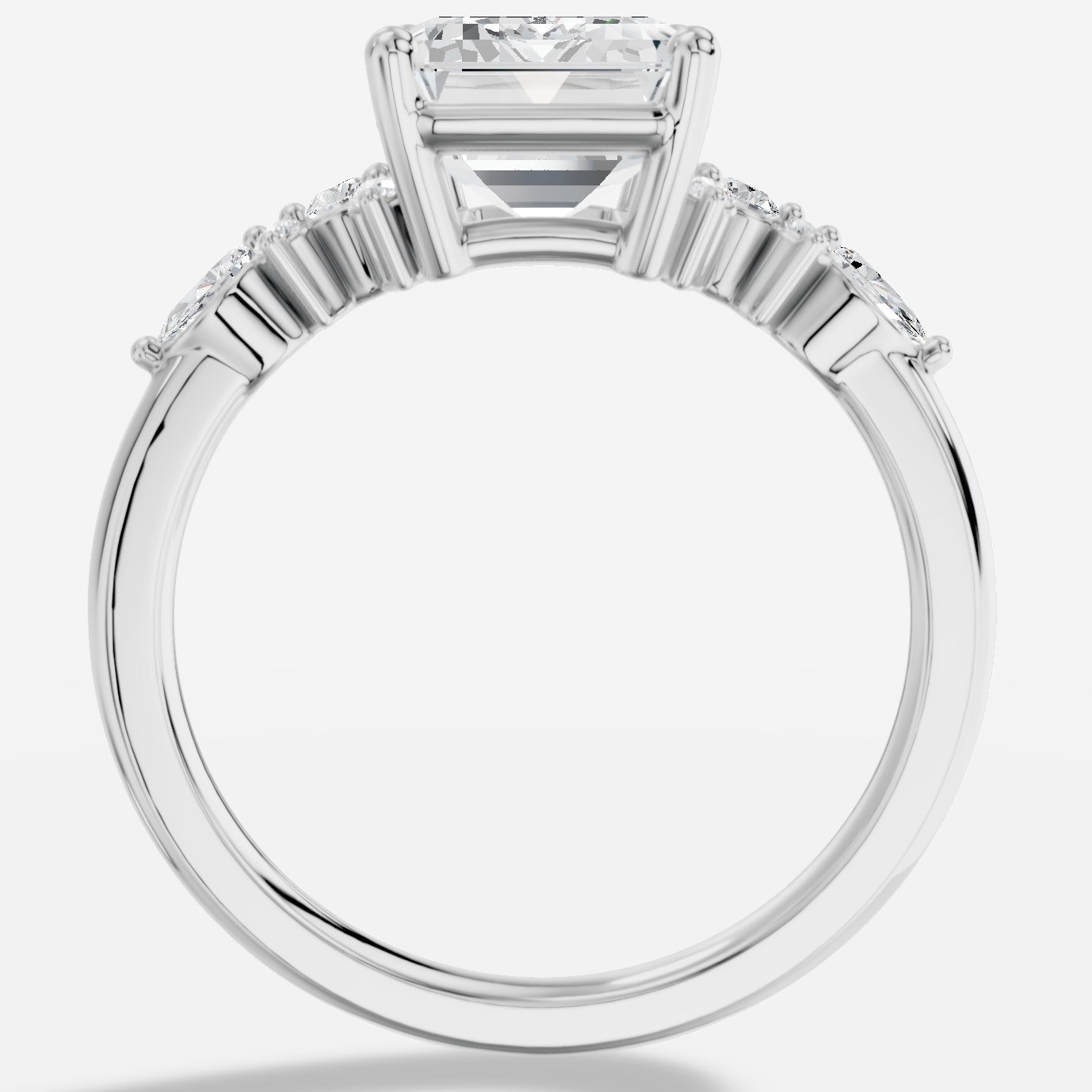 Veloria Emerald Kesim Exclusive Laboratuvar Pırlanta Yüzük | X Diamond